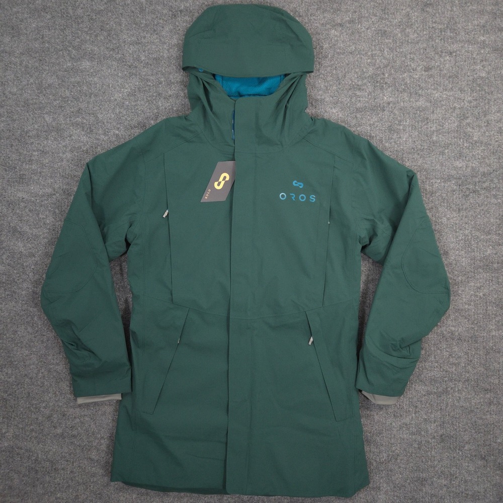 Oros Orion Parka‎ Mens M Pine Green Waterproof Windproof Solarcore Hooded NEW